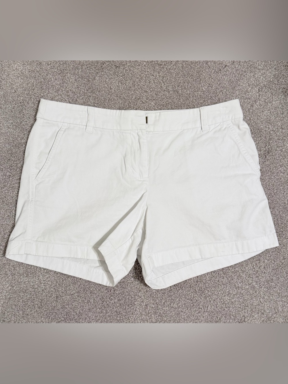J.Crew White Women's Cotton Shorts, 10